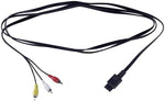 XYgdhqpt RCA connecting cable shown from an angled perspective demonstrating strain relief boot design