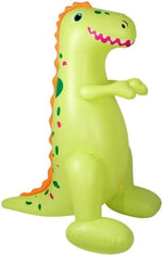 Water fillable leg anchor pockets at the base of the Float Joy giant dinosaur inflatable for wind proof stability