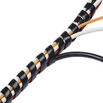 ALLWIN heavy duty cord organizer protecting household electrical wires from pet chewing.