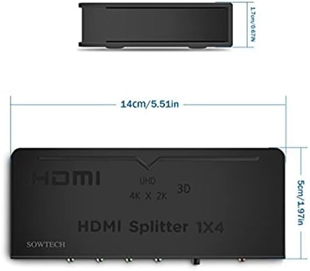 Parts Express Coaxial AB Switch side angle displaying the mechanical hinge lever