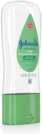 Side profile of Johnson's Baby Gel Oil 192 milliliter bottle