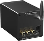 SMSL B200 audio preamplifier with external Bluetooth antenna attached