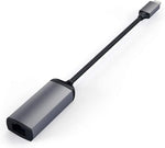 Close up of the RJ45 Ethernet port on the Satechi adapter