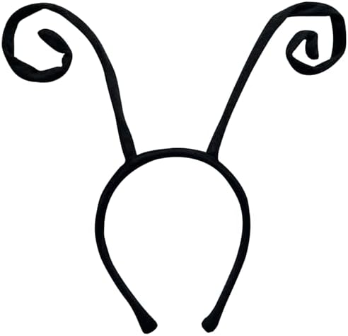 Close-up detail of the adjustable wire ladybug antenna headwear showcasing the soft fabric texture.
