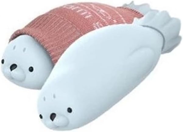 Hot Water Bottle Feet Hand Hot Water Bags, Hot Water Bottles Silicone Hand Warmer Winter Cartoon Cute with Cover - Image 1