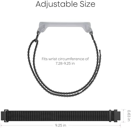 Plaud NotePin accessory strap adjusted to fit a professional wrist securely.