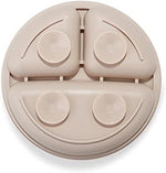 PandaEar baby feeding plate set showing non-slip suction functionality
