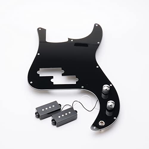Prewired Loaded Pickguard For Fender Precison P Bass Guitar Part Black - Image 8