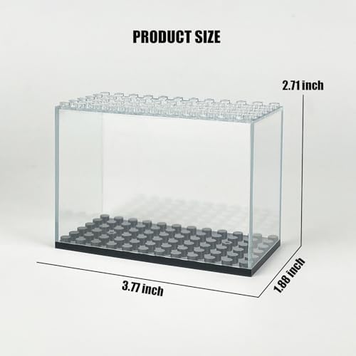 Dustproof acrylic display case showing 360-degree visibility