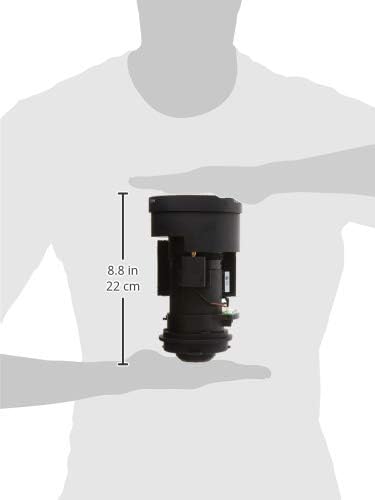 Side profile view of the professional motorized bayonet mount projector lens mechanism.