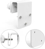 Close-up of the durable aluminum mounting joint on the Koroao weatherproof bracket.