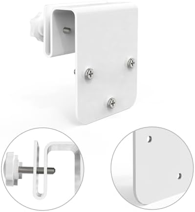 Close-up of the durable aluminum mounting joint on the Koroao weatherproof bracket.