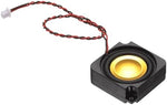 Patikil micro loudspeaker showing the compact square ABS plastic housing.