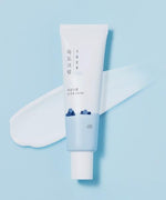 Round Lab deep hydrating eye cream texturised cream sample on a clean white surface