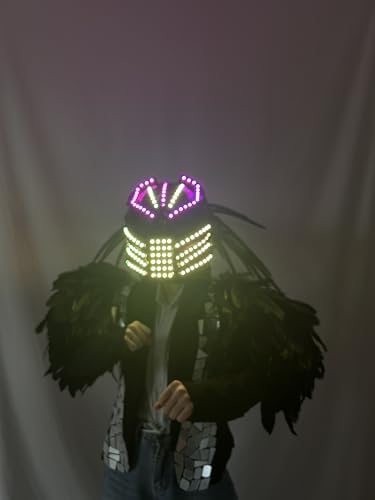 Earthradius flashing light up helmet packaged with its compatible remote control system