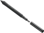 Slim design Wacom Intuos graphics tablet angled view with stylus