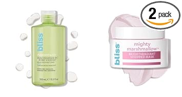 Bliss Disappearing Act Toner and Mighty Marshmallow Mask duo set