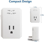 Side profile of BSEED compact surge protector for gaming consoles
