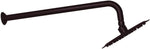 Westbrass 10 inch wall mount 90 degree rain arm and flange