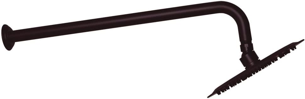 Westbrass 10 inch wall mount 90 degree rain arm and flange