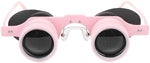 Side profile of Dpofirs wearable telescope glasses highlighting the non slip silicone ear hooks.