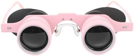 Side profile of Dpofirs wearable telescope glasses highlighting the non slip silicone ear hooks.