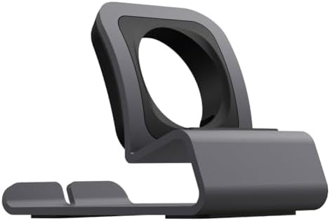 Minimalist bedside apple watch dock station supporting nightstand mode