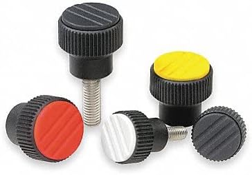 Kipp knurled knob front view industrial hardware