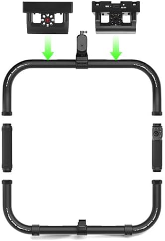 LANZYKU premium battery distribution plate demonstrating the hotswap setup for continuous video shooting workflows