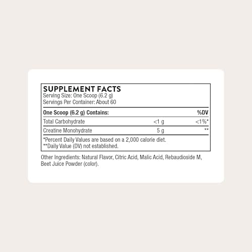 THORNE Micronized Creatine Monohydrate powder container displaying NSF Certified for Sport seal