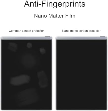 Close up of paper-like texture on iFLYTEK AINOTE Air 2 screen protector