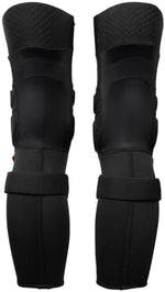 Fox Racing Launch black cycling pads with adjustable hook and loop fasteners
