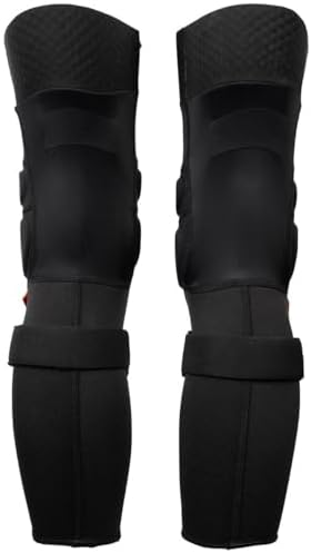 Fox Racing Launch black cycling pads with adjustable hook and loop fasteners
