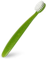 Complete dental kit with two sparkling brushes and organic fruit toothpaste