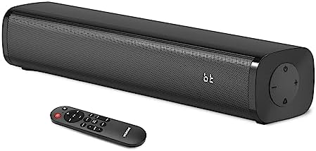 Wohome S100 sound bar displaying built-in subwoofer speaker drivers