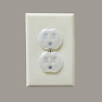 Side profile of baby proofing outlet plug guard