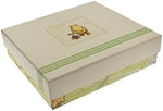 Open pages of Disney Magical Beginnings Winnie the Pooh photo album showing acetate pockets.