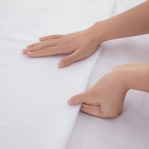 Durable shrink resistant hotella white flat sheet folded clean