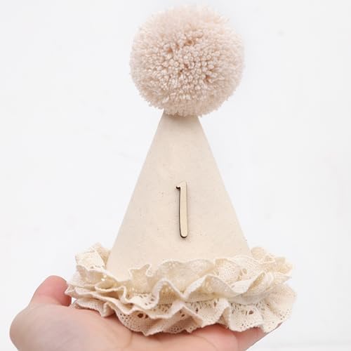 Wahawu Lace Half Birthday Hat angled side profile