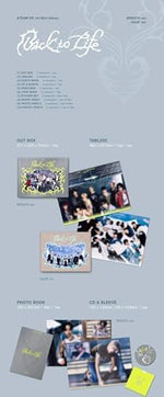 &TEAM first Korean mini album interior contents showing the photobook and compact disc envelope.
