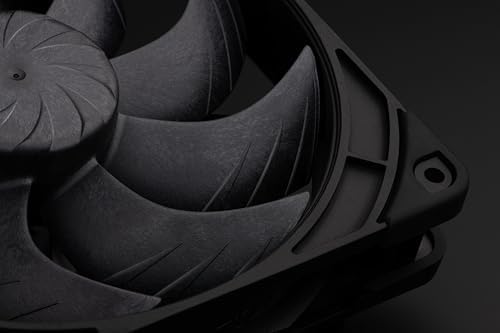 Complete box contents of the premium USA imported Noctua chromax black cabinet fan set.