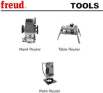 Freud cove router bit top pilot bearing angle