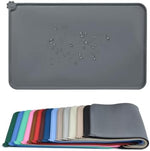 Audwud Silicone Waterproof Pet Feeding Mat grey color detail