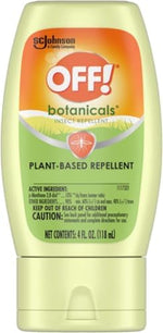 Plant based DEET free bug and mosquito repellent lotion bottles