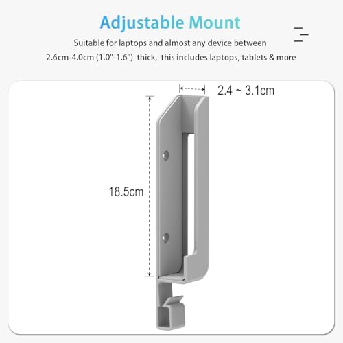 Ifcase universal laptop mount showing thickness adjustment