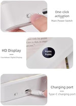 Kyofis LED flat light showing different color temperature modes.