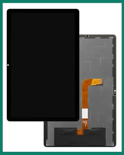 SRJTEK LCD display digitizer assembly for Samsung Tab A9 Plus back view with connection flex cables