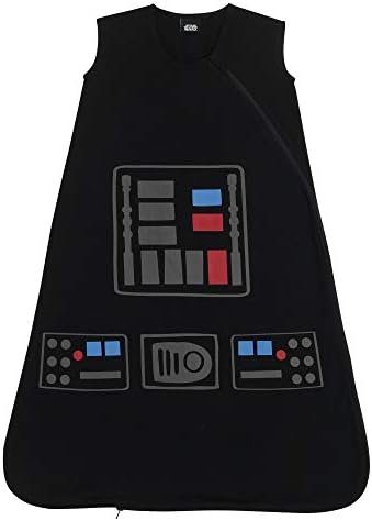 Fuzzy coral fleece Darth Vader lovey security blanket with I Make the Rules embroidery detail.