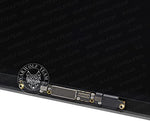 Warwolfteam laptop repair display component showing the back metal housing and pre installed hinge brackets.