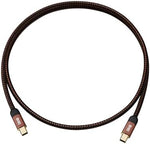 High-bandwidth eighty gigabits per second computer display cable showing durable construction.